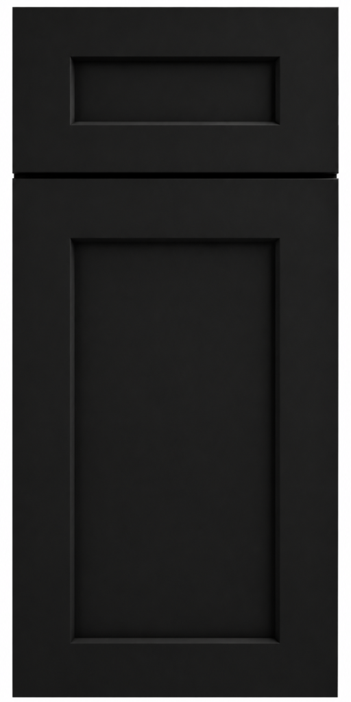 shaker black door