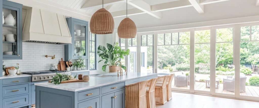 inset blue integrity kitchen