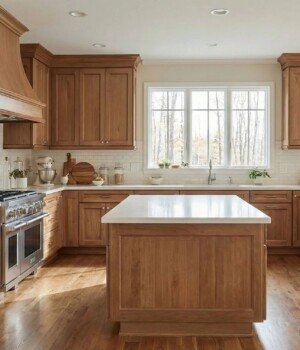 Custom Cabinets lightkitchen fixedisland
