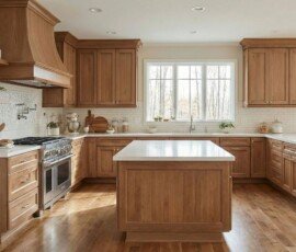 Custom Cabinets lightkitchen fixedisland